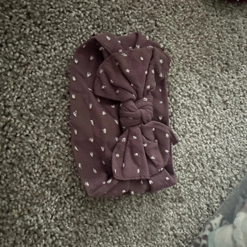 Baby Bling shabby dot bow